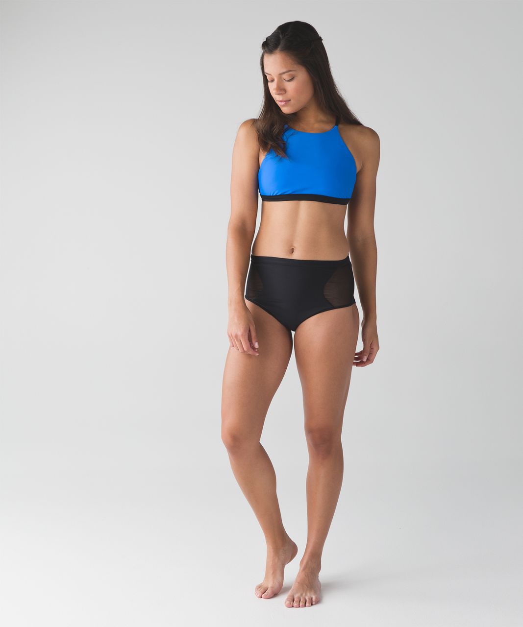 Lululemon Tidal Flow Net Top - Pipe Dream Blue / Black