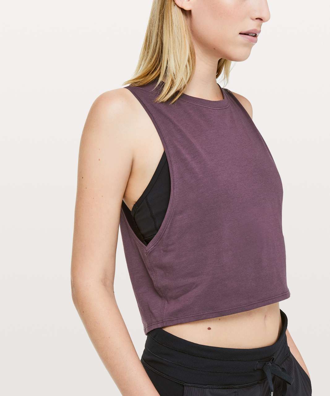 Lululemon Cut Back Crop Tank - Arctic Plum