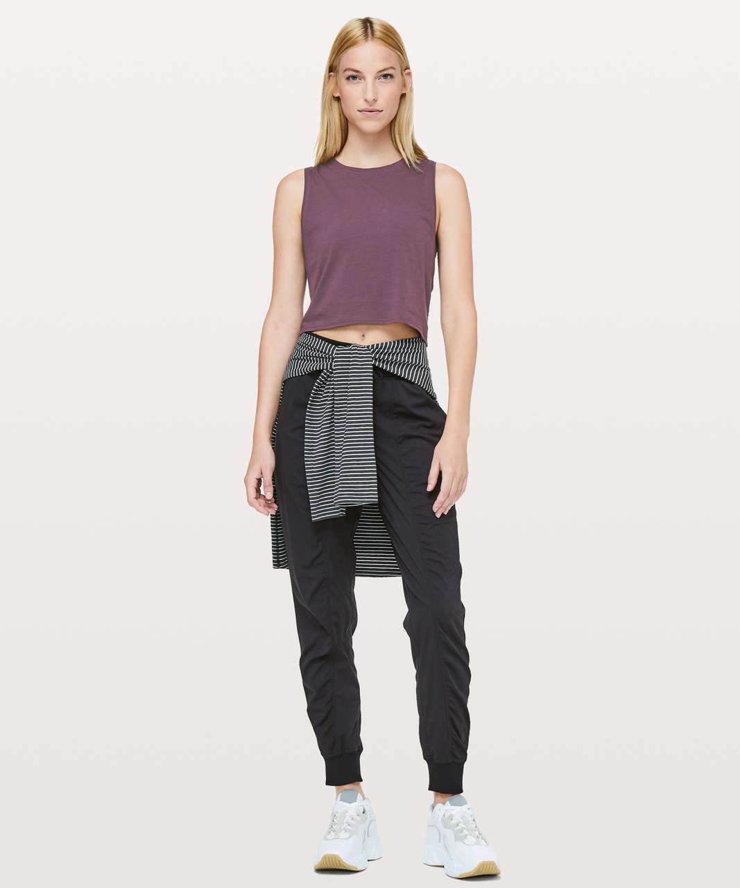 Lululemon Cut Back Crop Tank - Arctic Plum