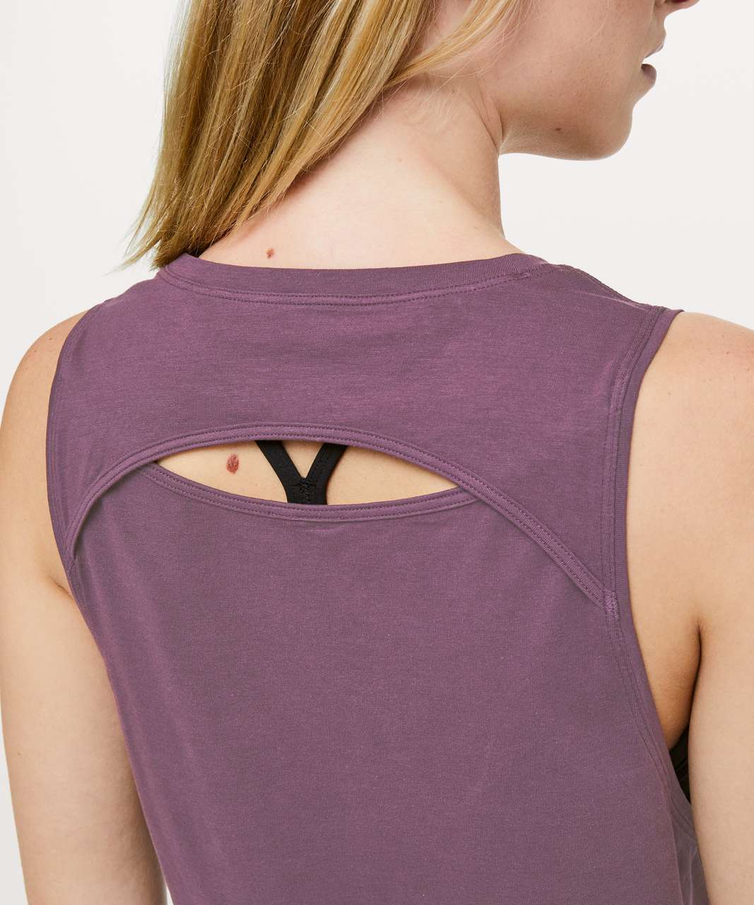 Lululemon Cut Back Crop Tank - Arctic Plum