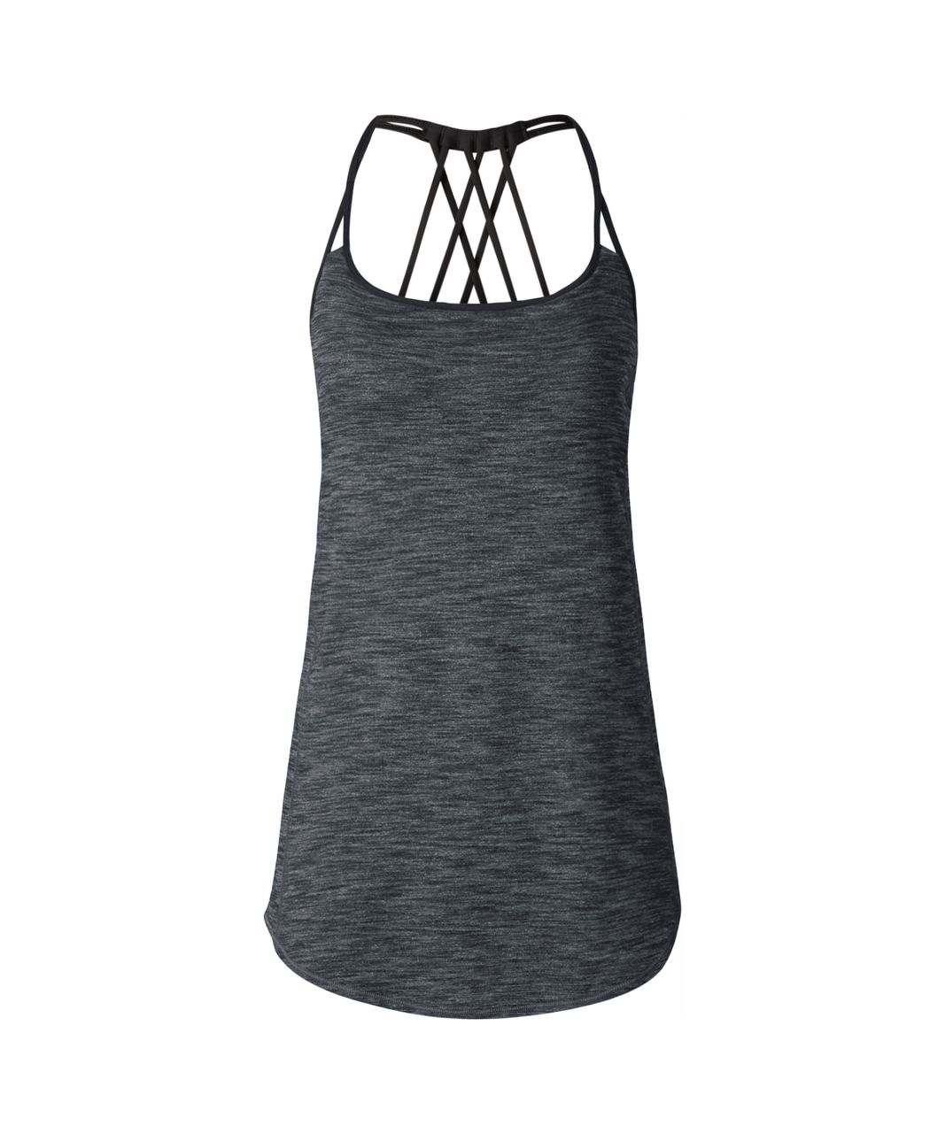 Lululemon Lighten Up Tank - Heathered Black / Black