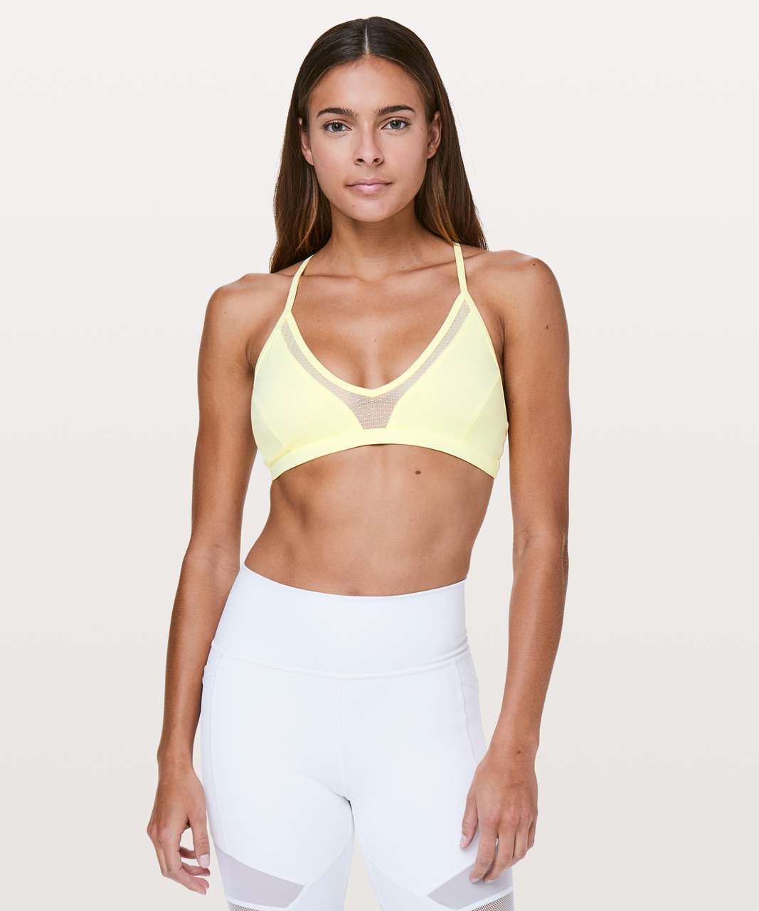 Lululemon State Of Flow Bra - Lemon Ice