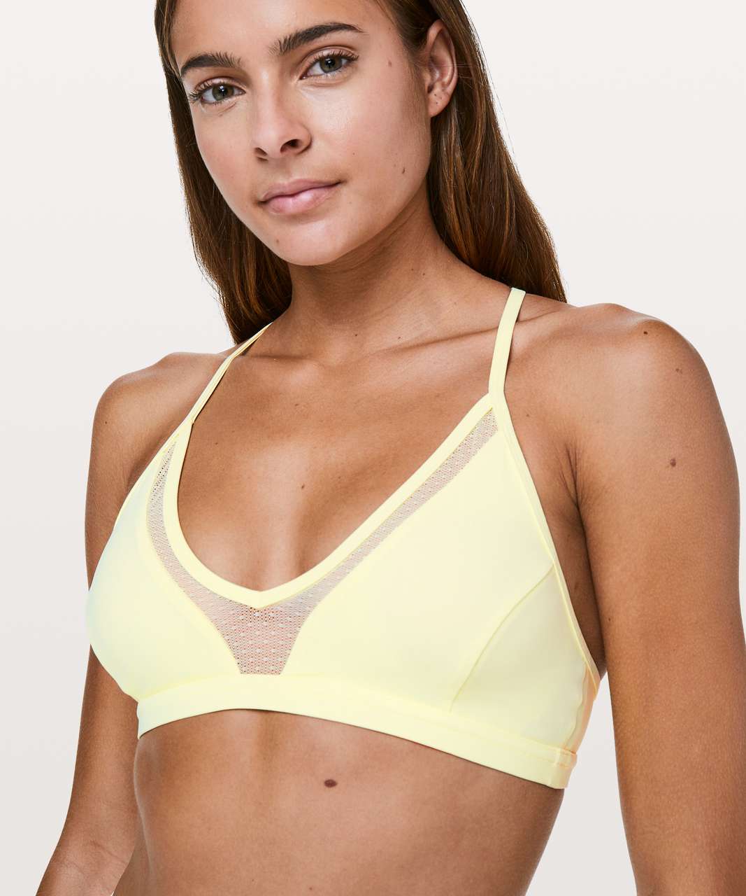 Lululemon State Of Flow Bra - Lemon Ice