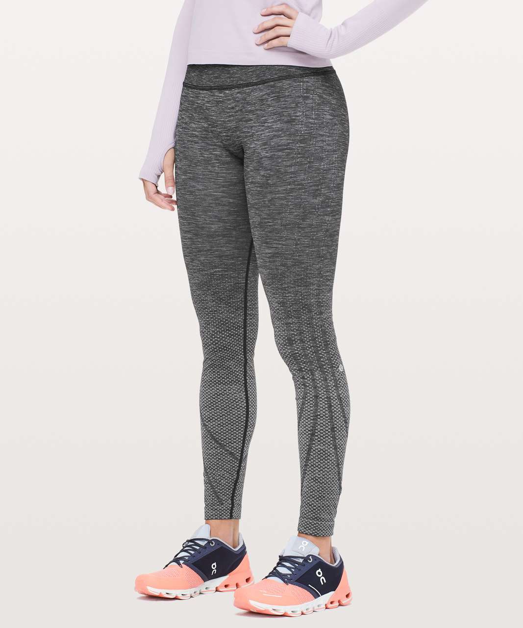 Lululemon Ready To Run Tight *Evanescent 26" - Lunar Rock / Black