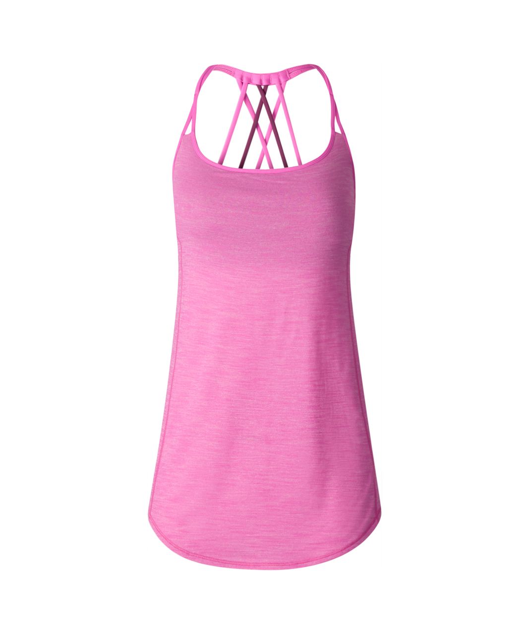 Lululemon Lighten Up Tank - Heathered Pink Paradise / Simply Radiant Pink Paradise Black / Red Grape