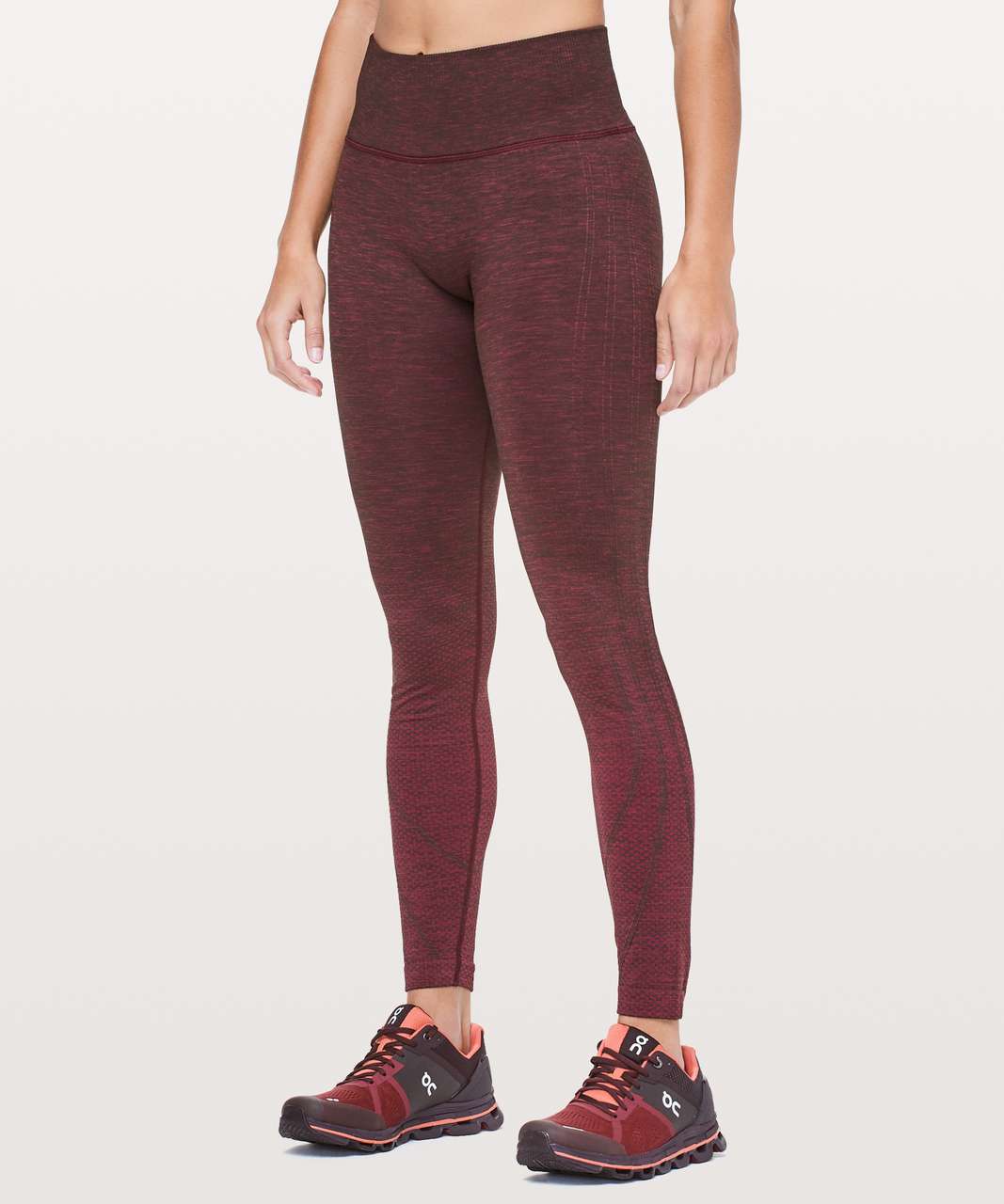 NWT LULULEMON Nulux 5-Pocket HR Run Tight 25 Leggings DKRD Dark Red Size 2