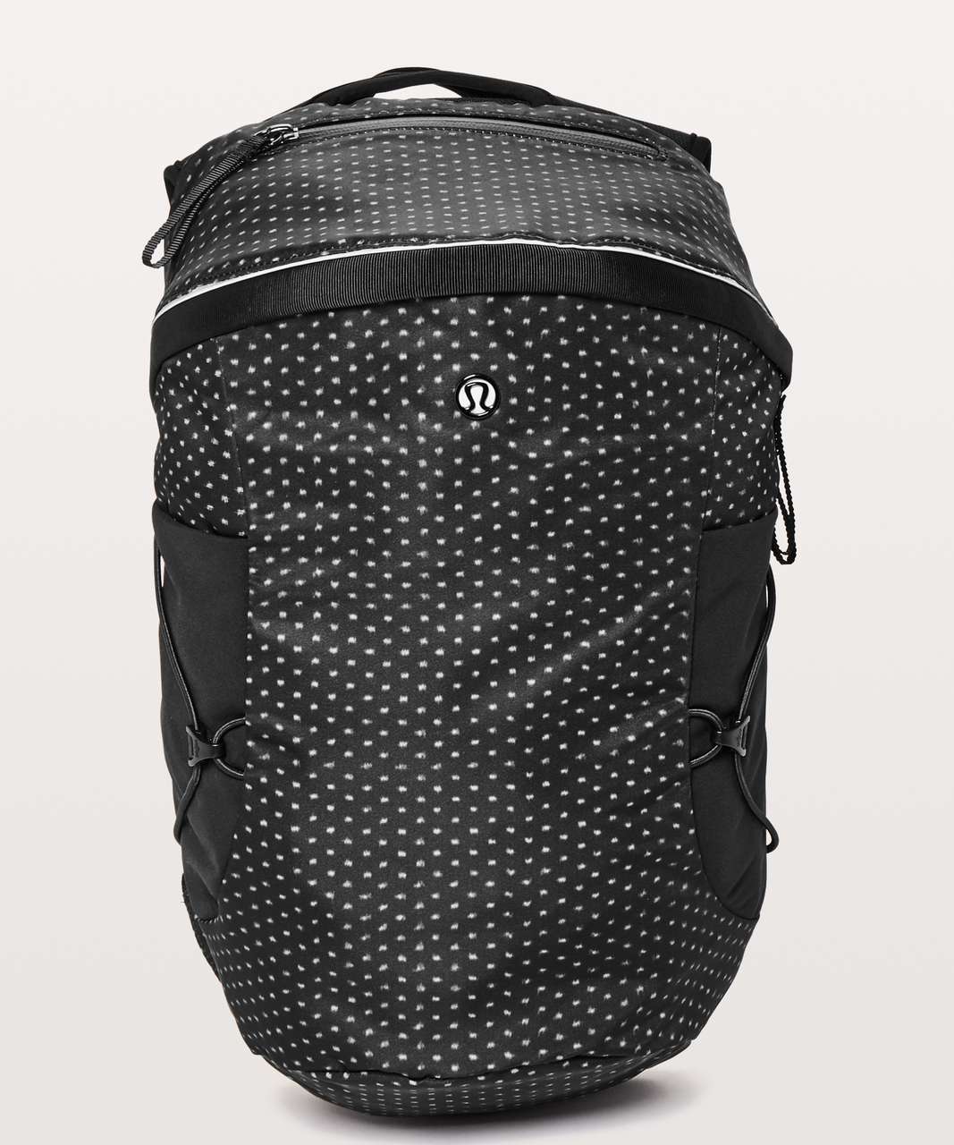 Lululemon Run All Day Backpack II *13L - Ikat Needle Dot Grey Black / Black  - lulu fanatics