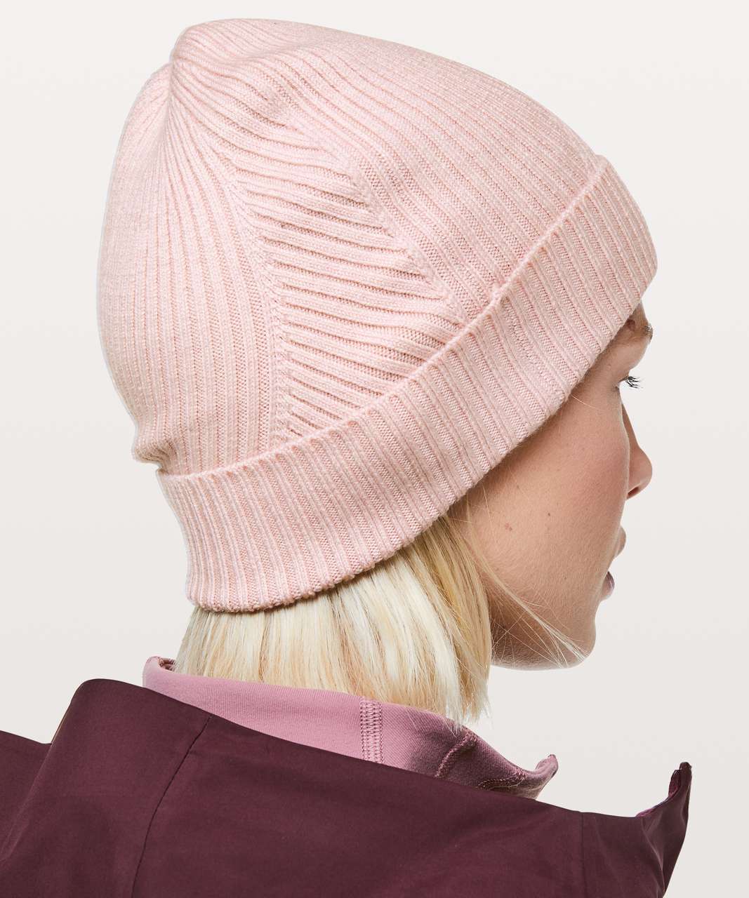 Lululemon Twist Of Cozy Knit Beanie - Heathered Rose Tea