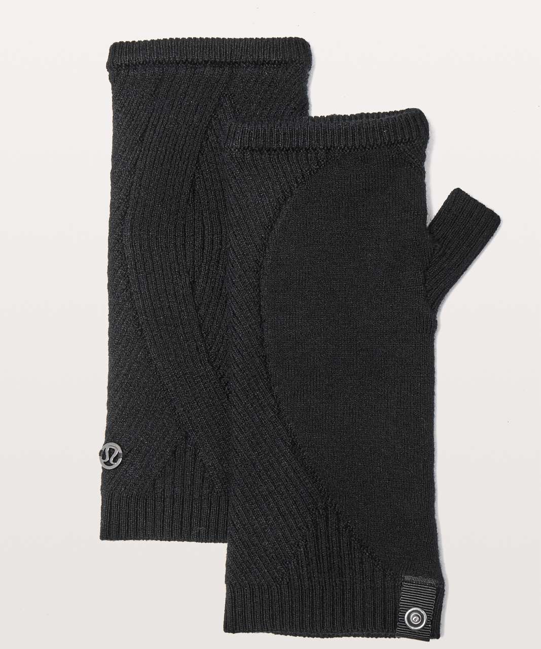 Lululemon Twist Of Cozy Fingerless Glove - Black