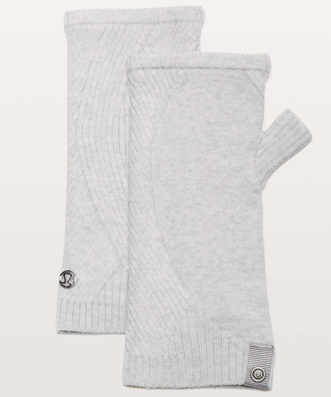 Lululemon Twist Of Cozy Fingerless Glove - Heathered Core Ultra Light Grey