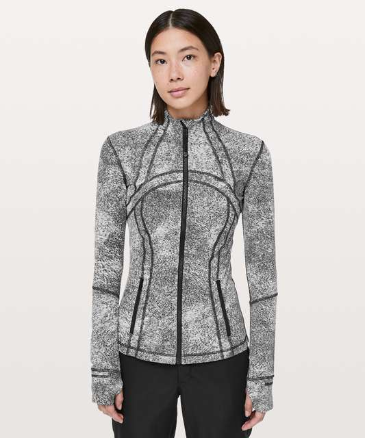 Lululemon Define Jacket - Heathered Herringbone Heathered Black White ...