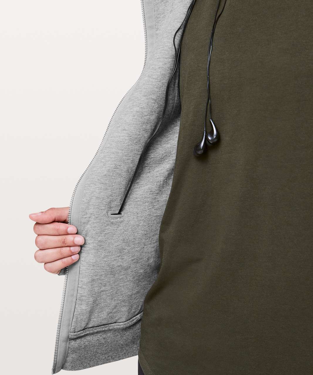 Lululemon Light As Warmth Scuba Hoodie - Heathered Core Medium Grey - lulu  fanatics