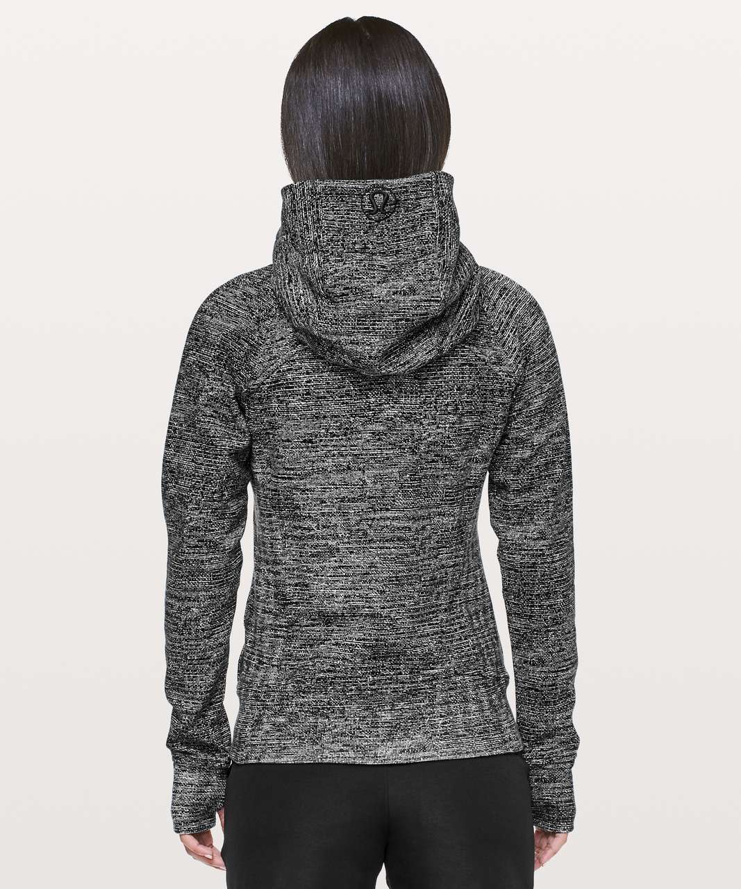 Lululemon Scuba Hoodie Light Cotton Fleece Luminesce Splatter White Black  Gray 8