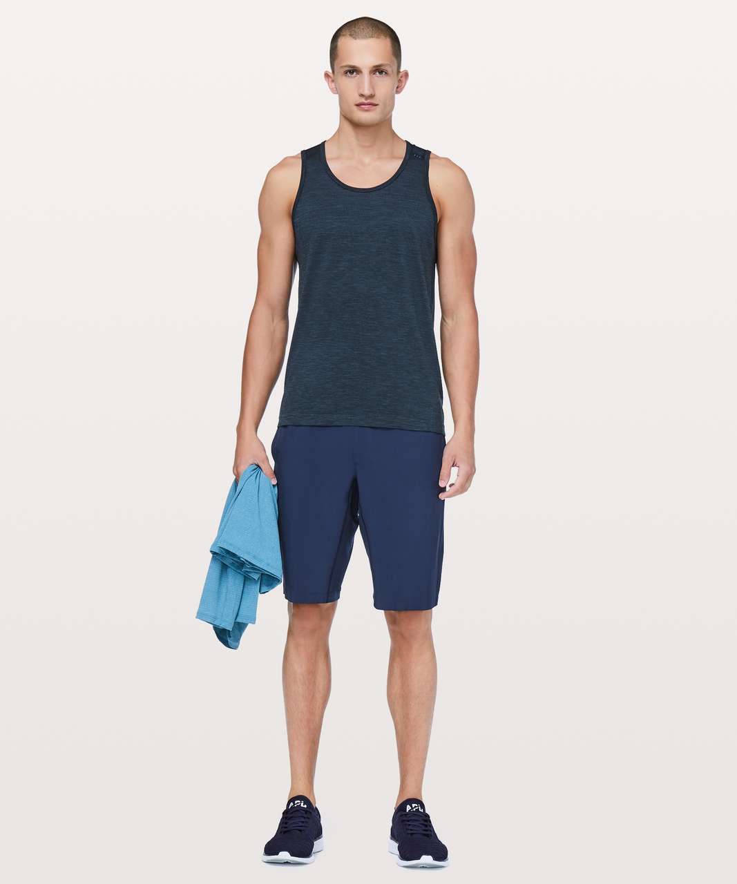 Lululemon Metal Vent Tech Tank - Mineral Blue / Nautical Navy