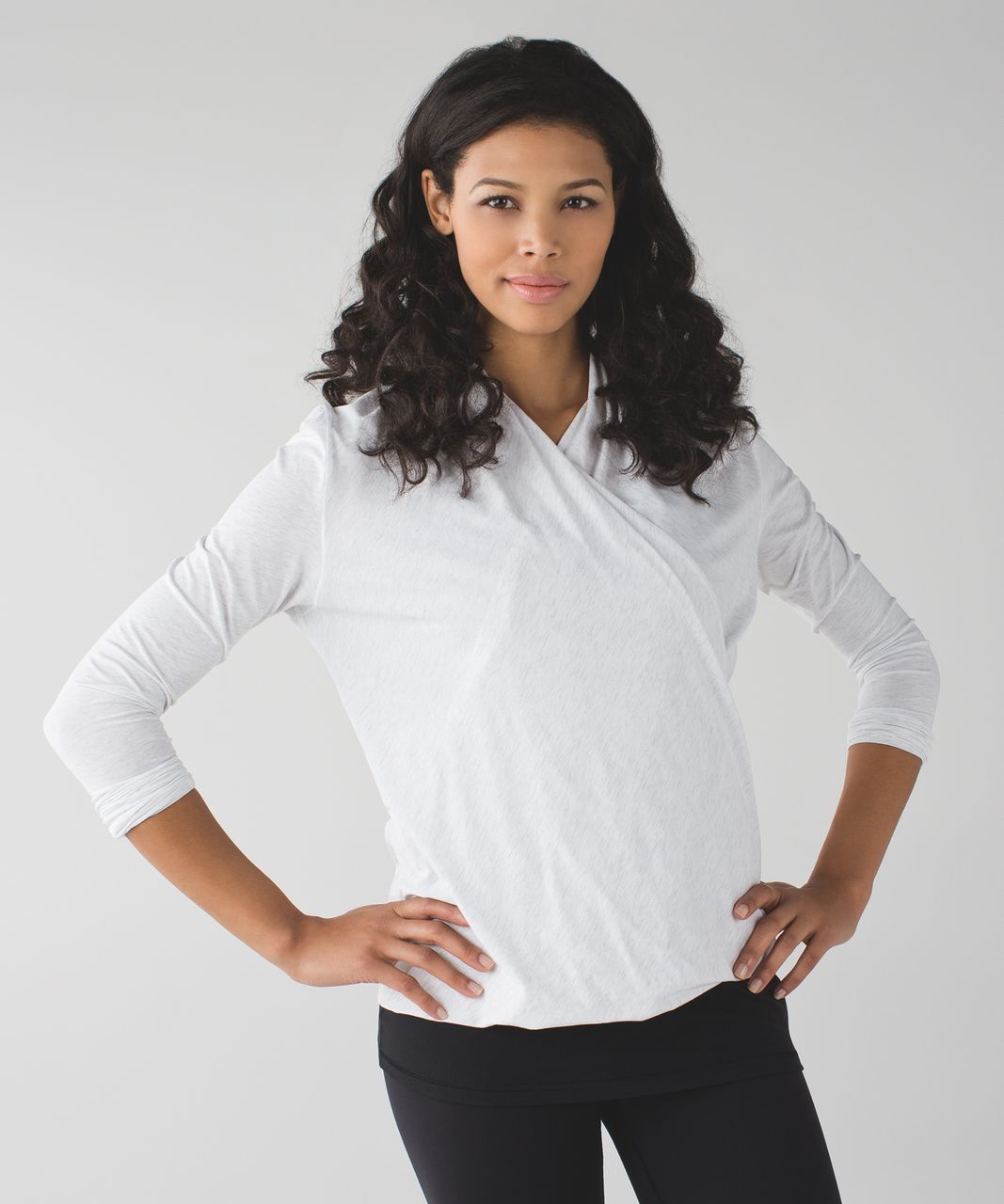 Lululemon Radiant Long Sleeve - Heathered White