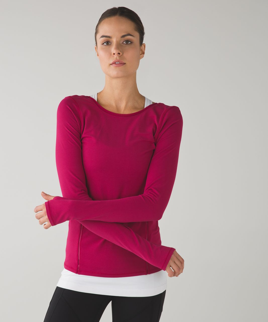 Lululemon Align And Define Long Sleeve Tee - Berry Rumble