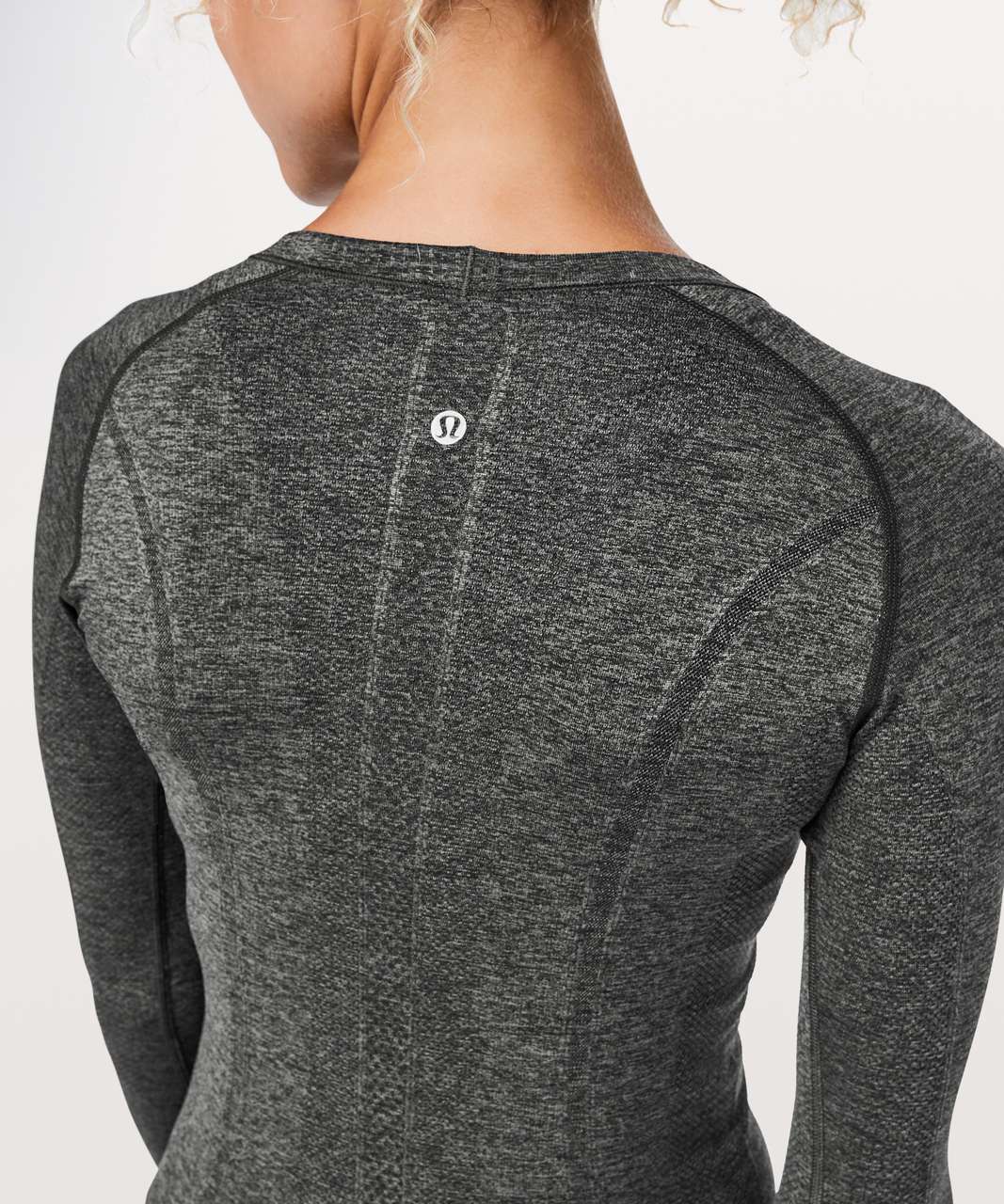 Lululemon Swiftly Tech Long Sleeve Crew - Black / Anchor