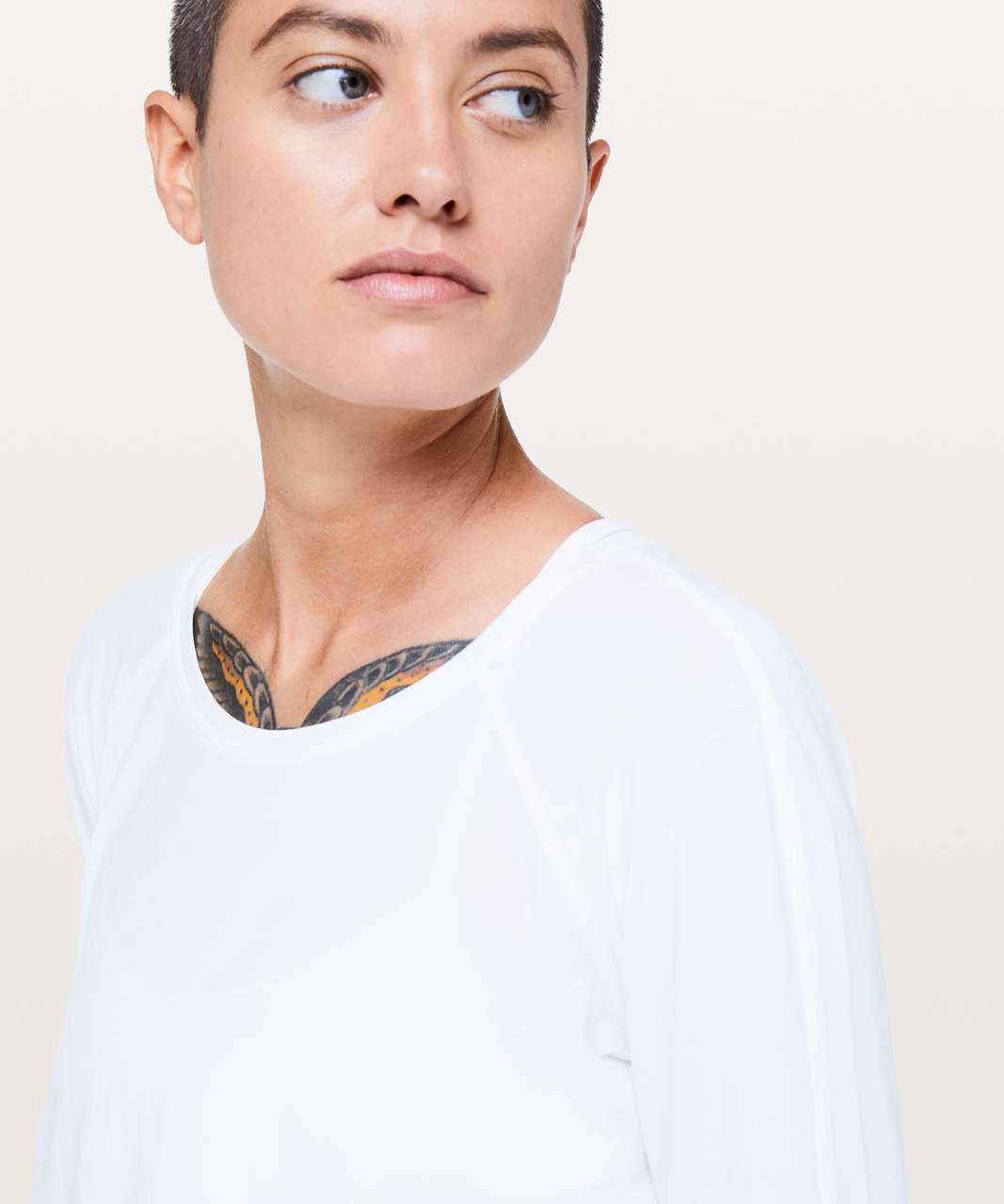 Lululemon Emerald Long Sleeve - White (Second Release)