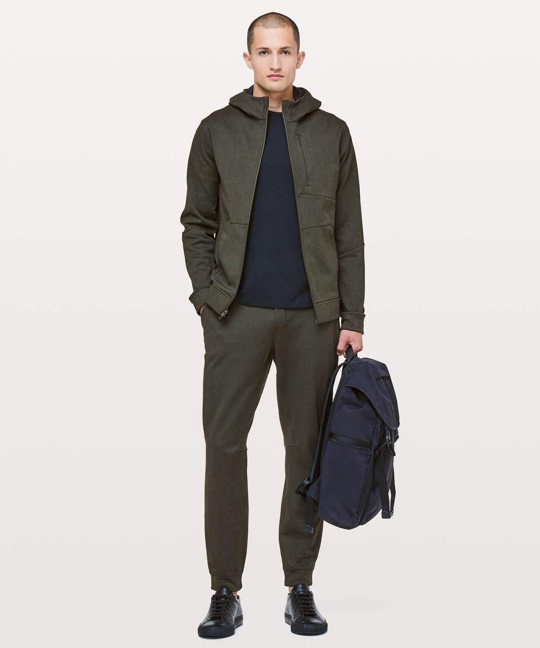 Lululemon City Sweat Zip Hoodie *Thermo - Heathered Dark Olive