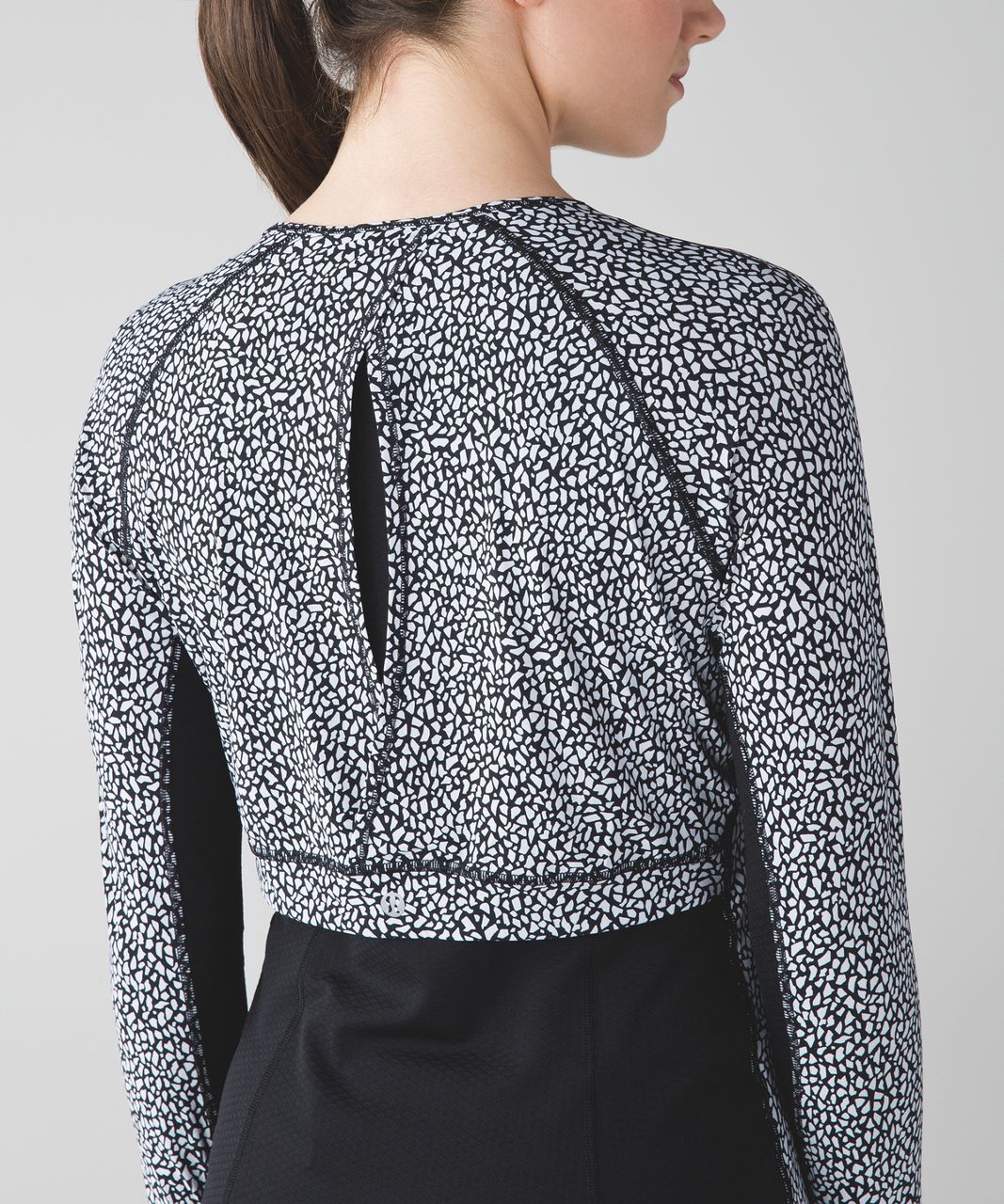 Lululemon Cover Me Long Sleeve - Miss Mosaic Black / Black