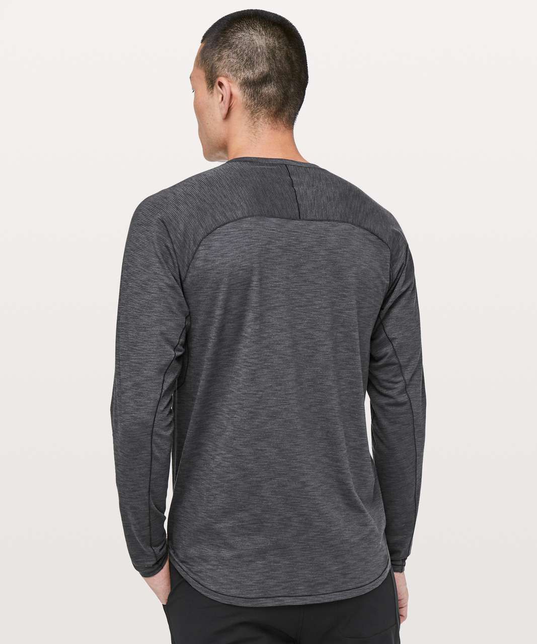 Lululemon Axiom Long Sleeve *lululemon lab - Grey Quartz / Black