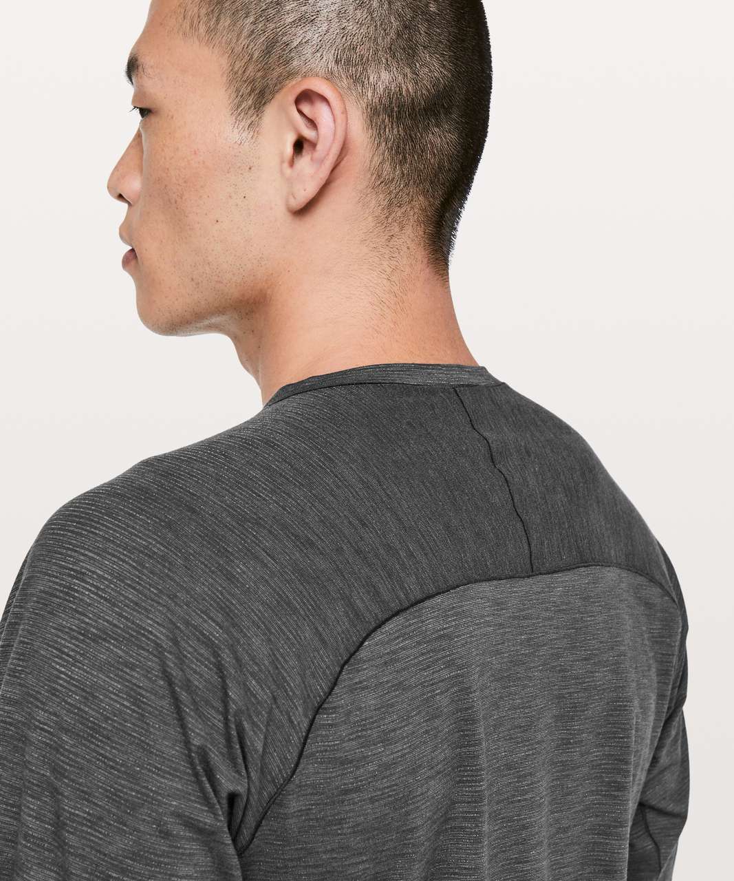 Lululemon Axiom Long Sleeve *lululemon lab - Grey Quartz / Black