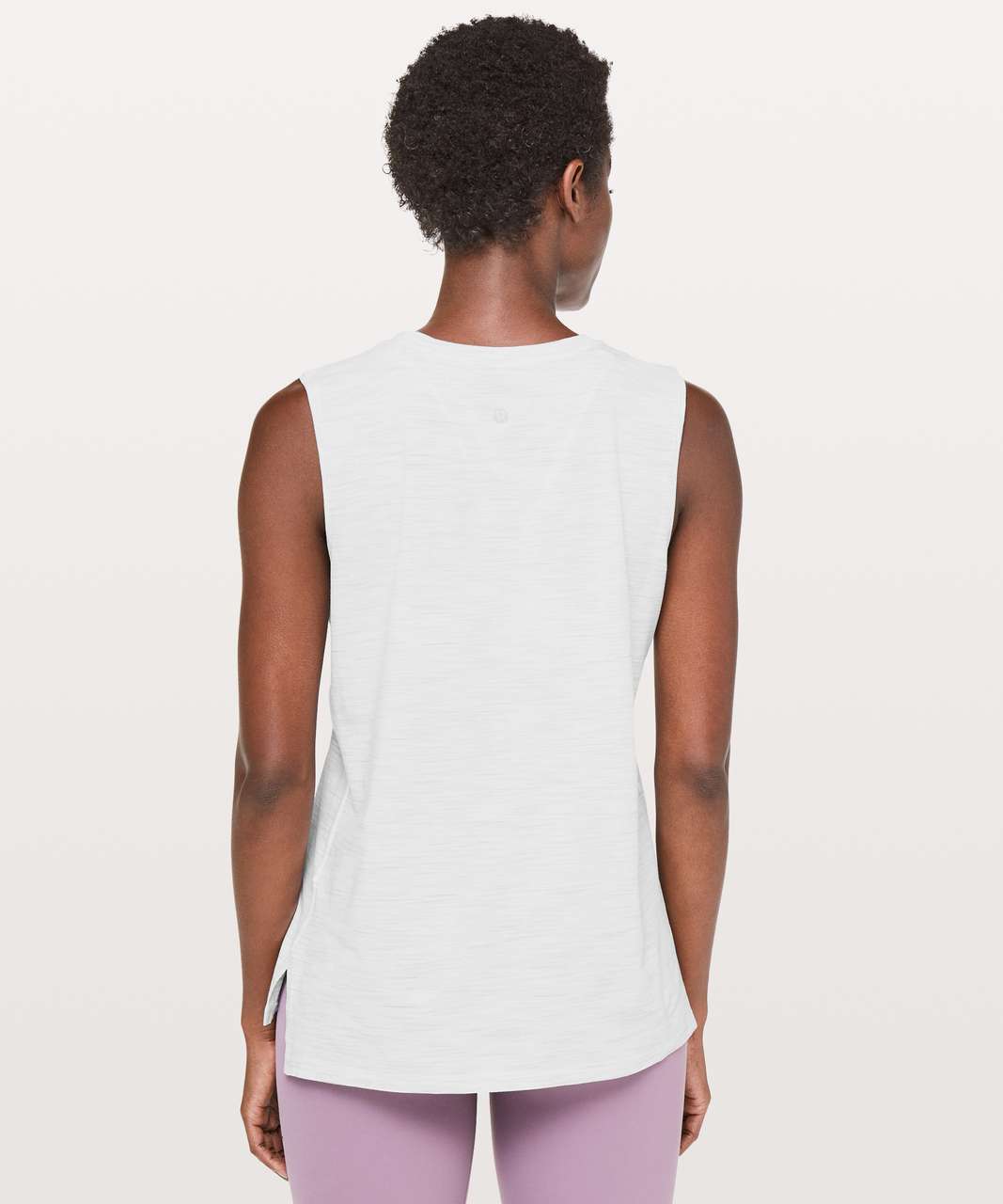 Lululemon Love Sleeveless Tank - 3 Colour Space Dye Ice Grey Alpine White