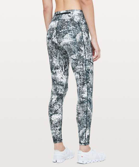 Lululemon Speed Up Tight *Full-On Luxtreme 28 - Luminosity Foil Print  Black Silver - lulu fanatics