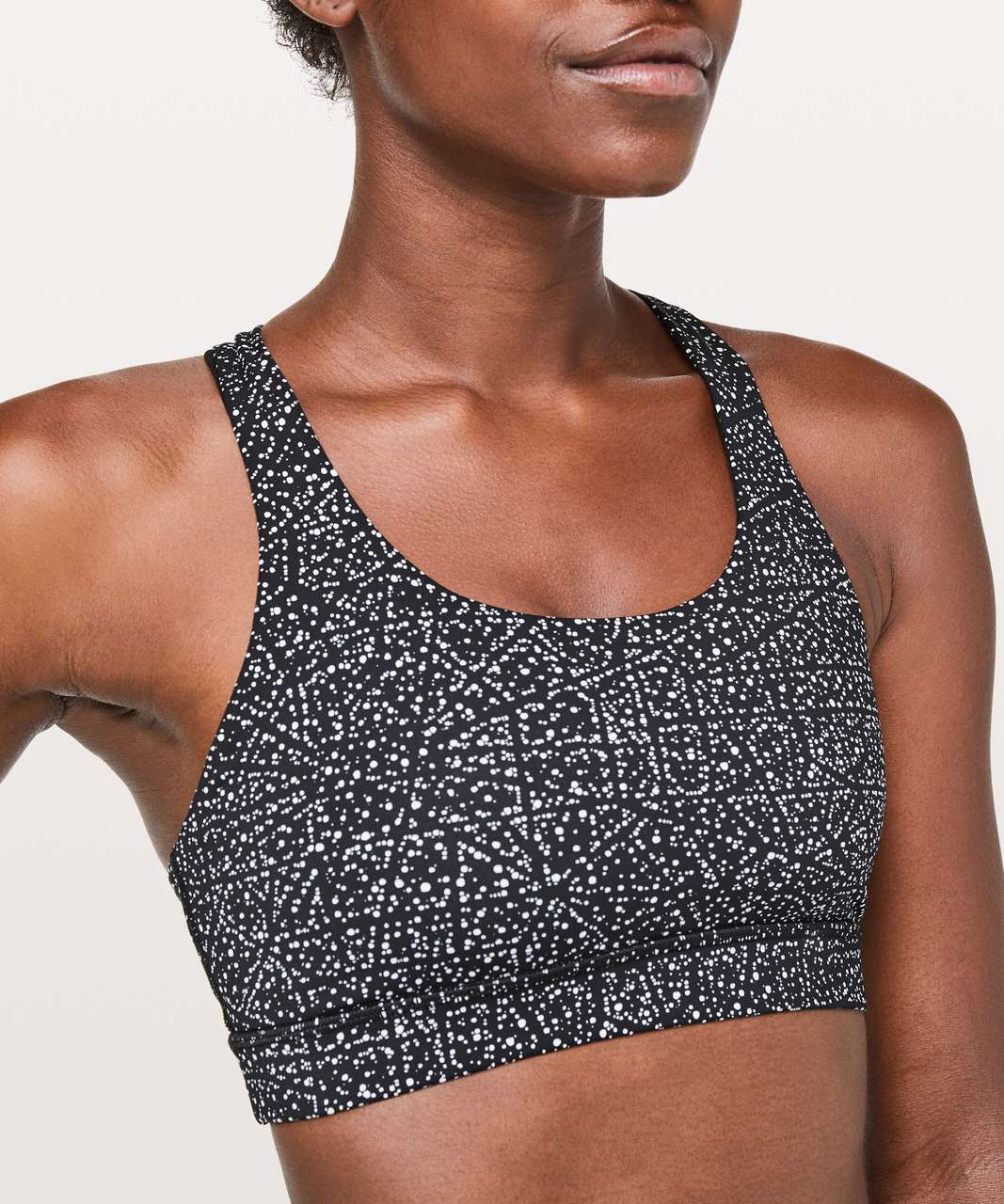 Lululemon Time To Sweat Bra - Night View White Black