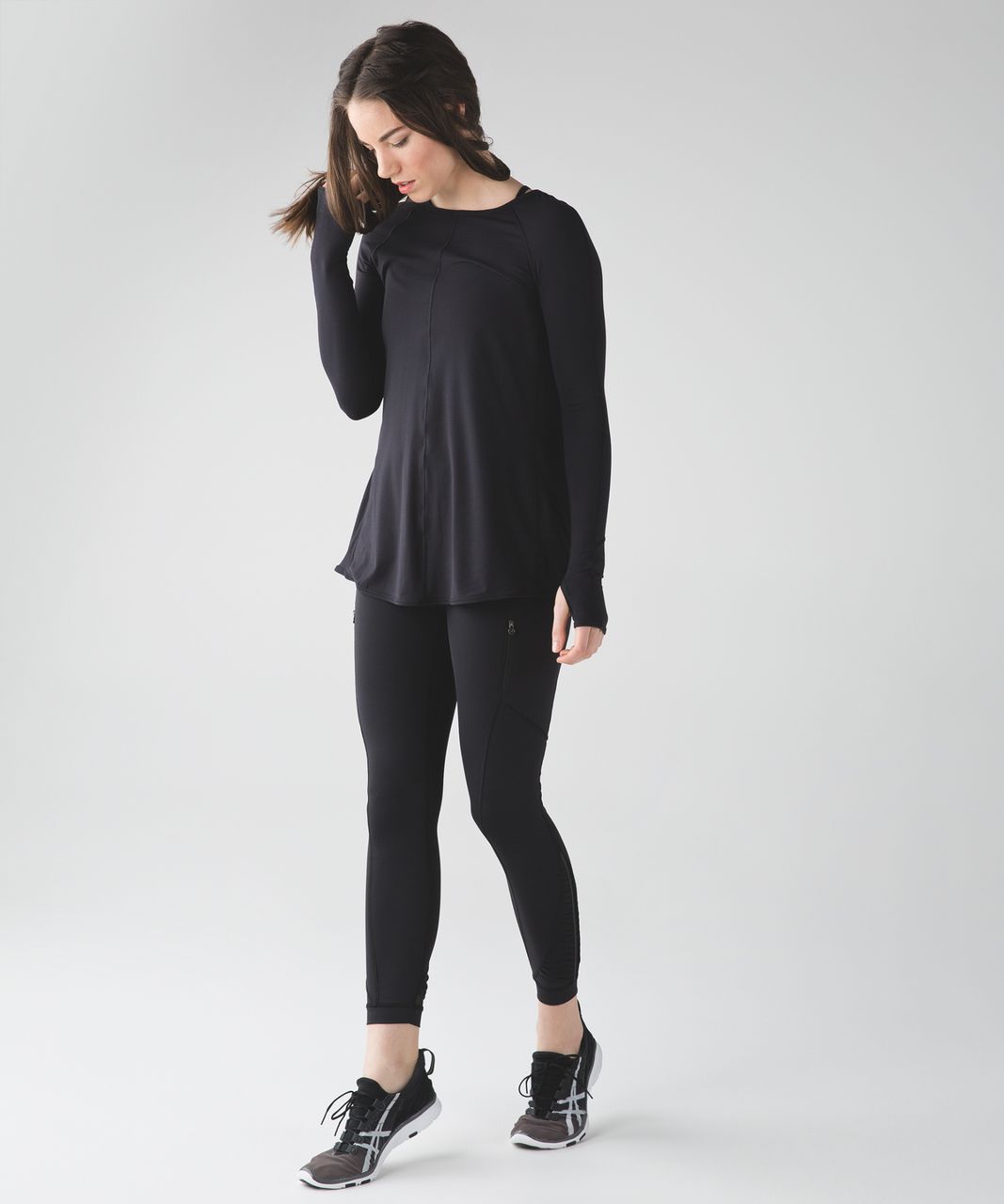 Lululemon Making Moves Long Sleeve - Black - lulu fanatics