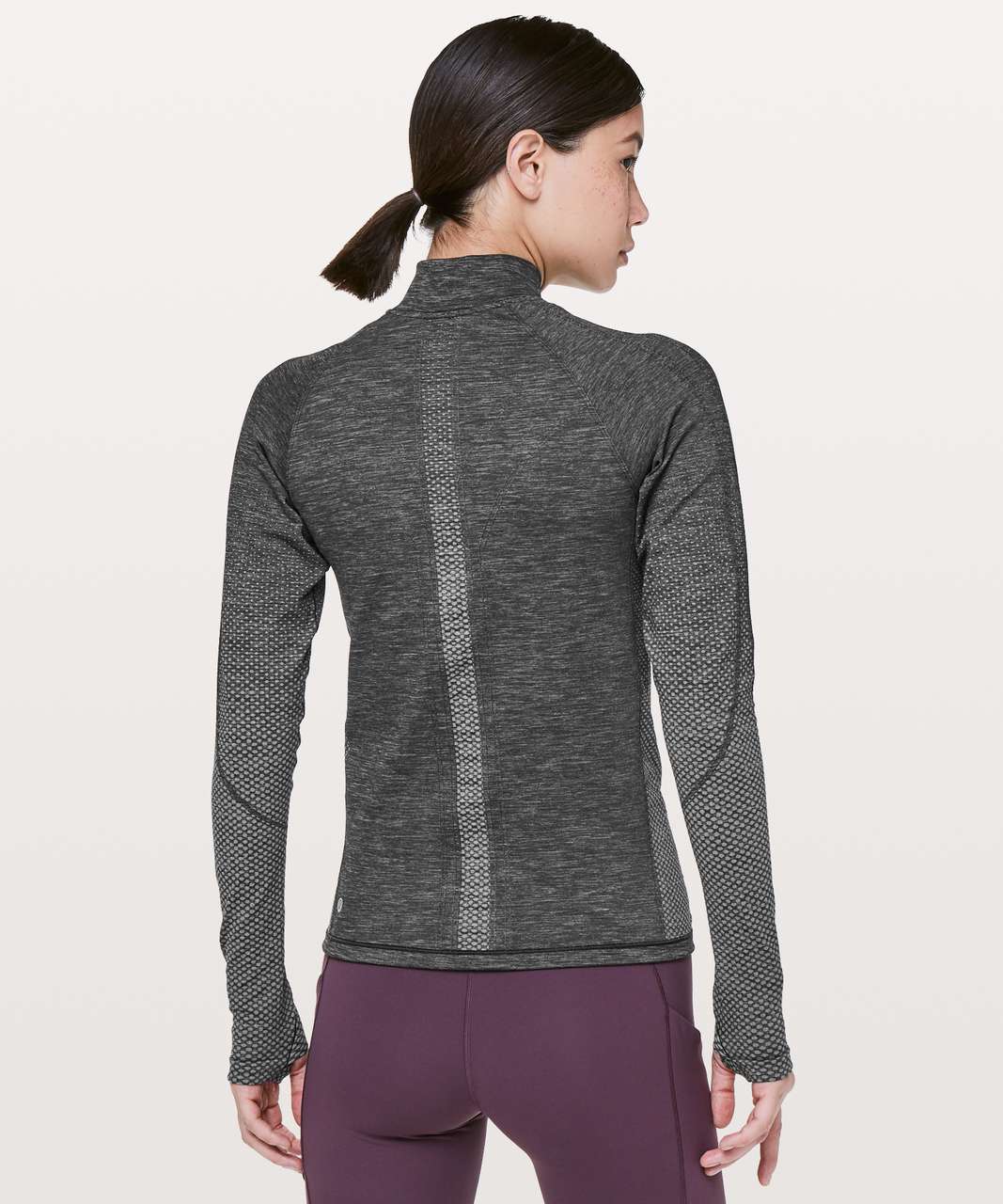 Lululemon Ready To Run Jacket *Evanescent - Lunar Rock / Black