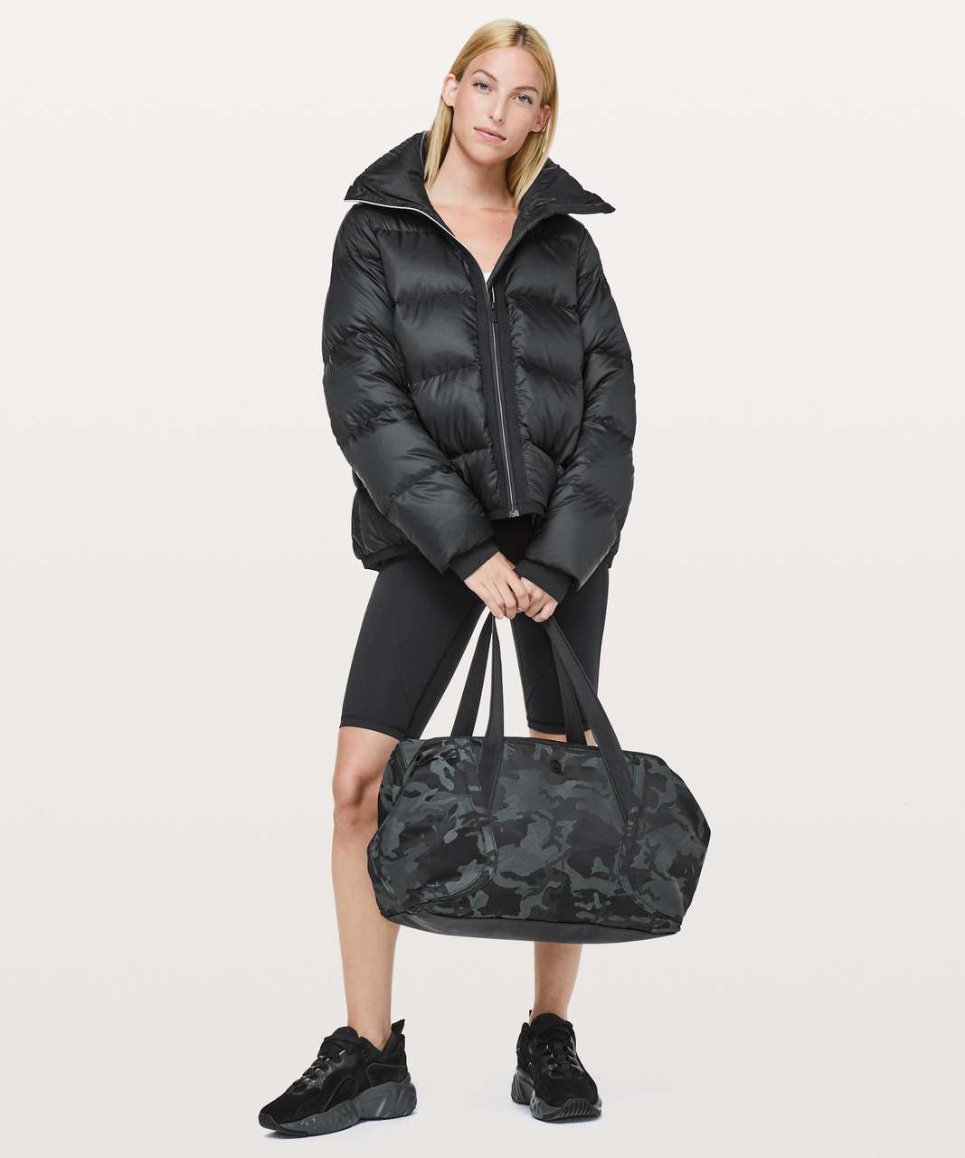 lululemon camo duffle bag