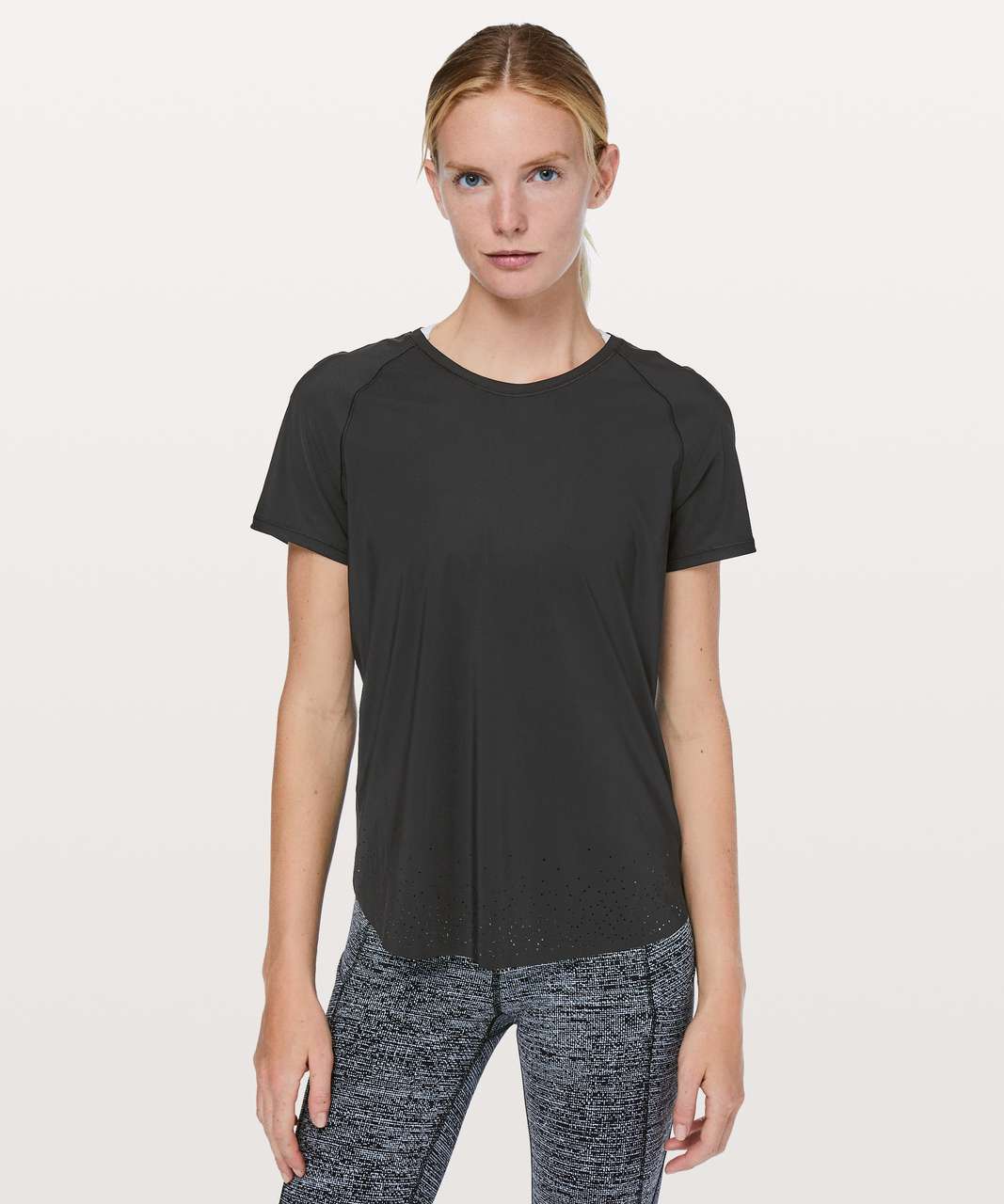 Lululemon Set Challenger Short Sleeve - Black - lulu fanatics