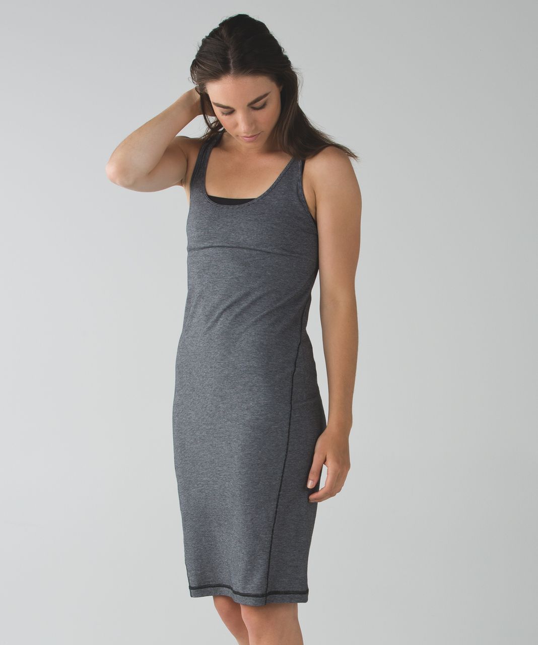 Lululemon Go For It Dress - Micro Stripe Black White