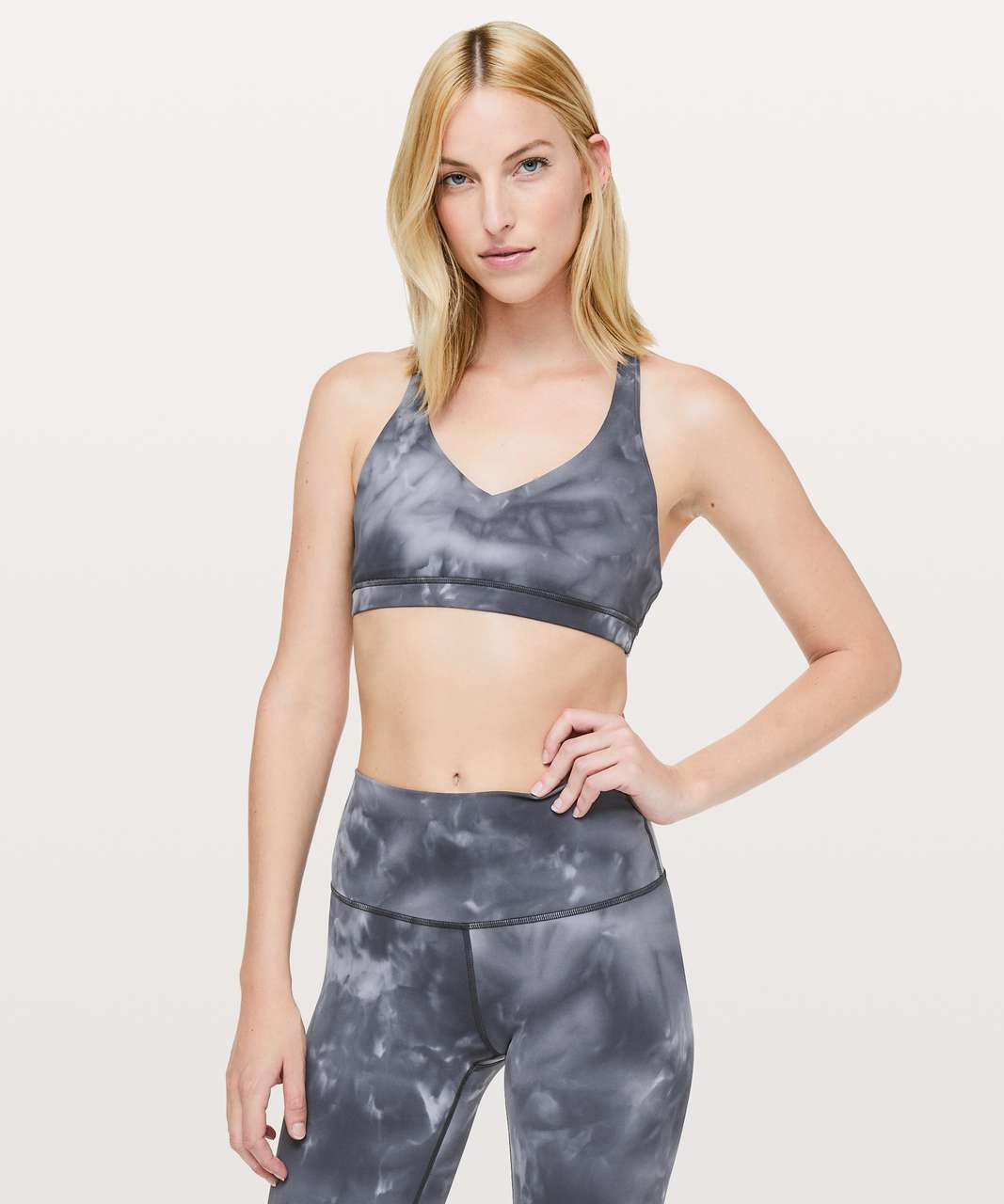 Lululemon lab Embossed Nulu Cross-Back Yoga Bra