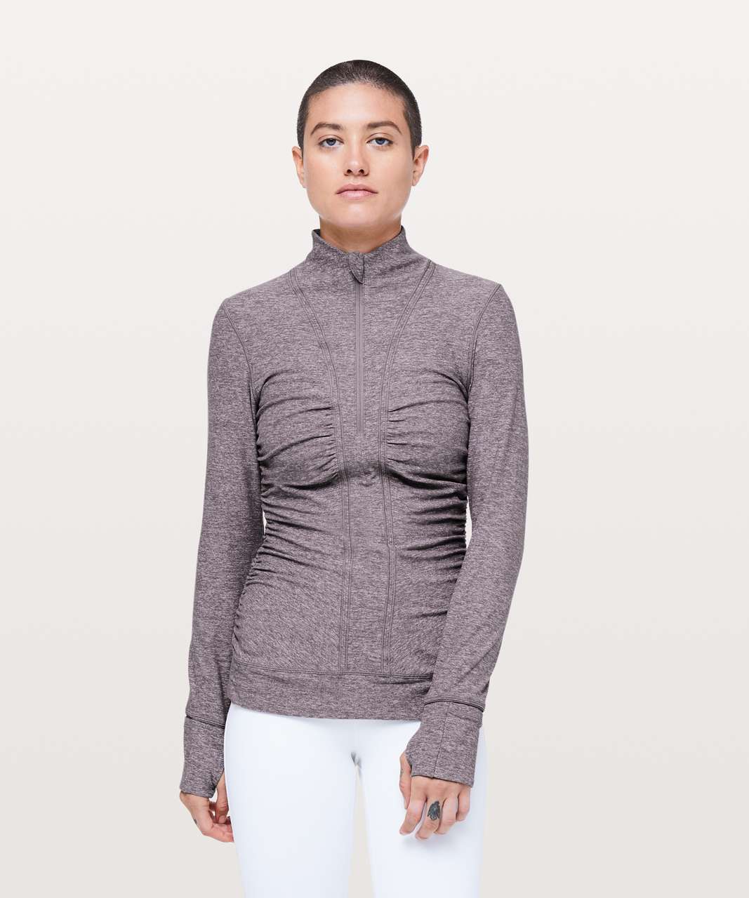 Lululemon Cypress Kiss 1/2 Zip - Heathered Lunar Rock