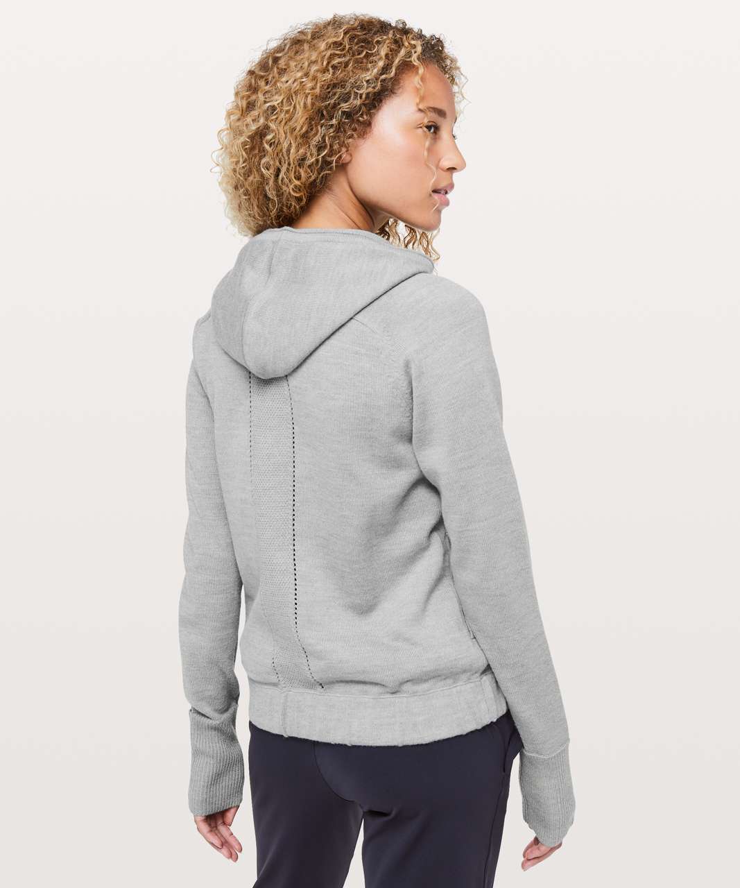 Lululemon Rise & Move Hoodie - Heathered Silver Drop