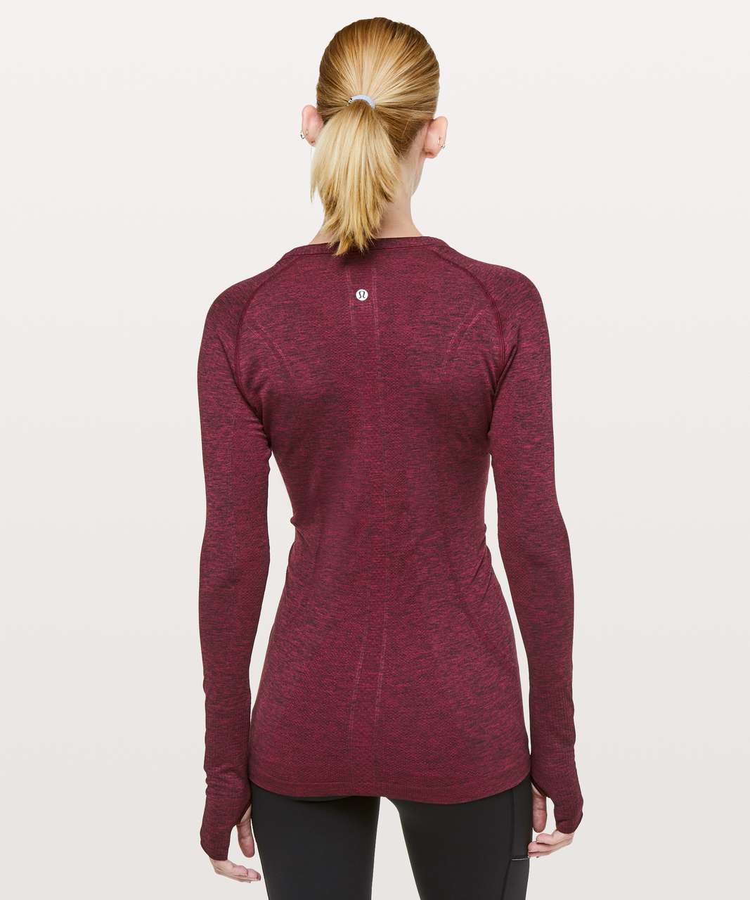 Lululemon Swiftly Tech Long Sleeve Crew - Star Ruby / Black