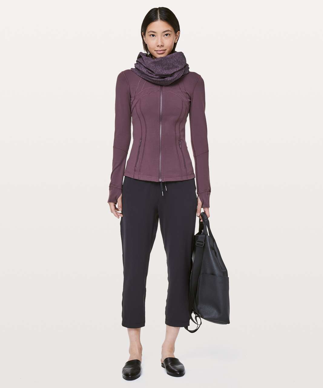 NEW Women Lululemon Nulu Cropped Define Jacket Vintage Plum Size 4