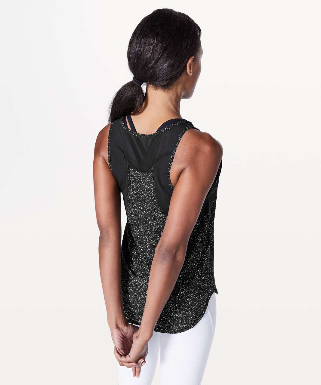 Lululemon Sculpt Tank II - Night View White Black / Black