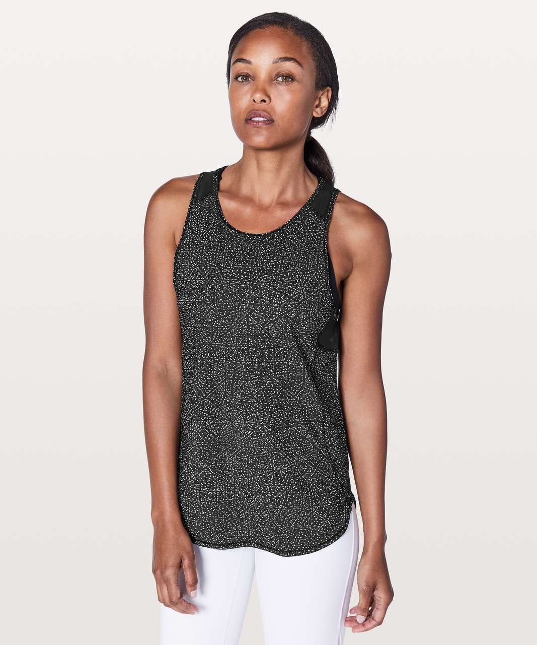 Lululemon Sculpt Tank II - Night View White Black / Black