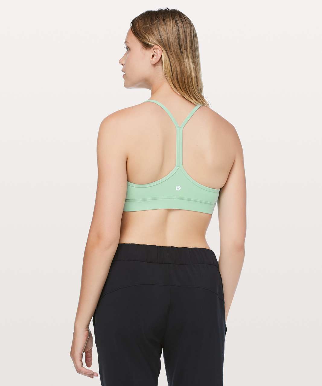 Lululemon Flow Y Bra IV - Foli Manifesto Bali Breeze Tofino Teal - lulu  fanatics