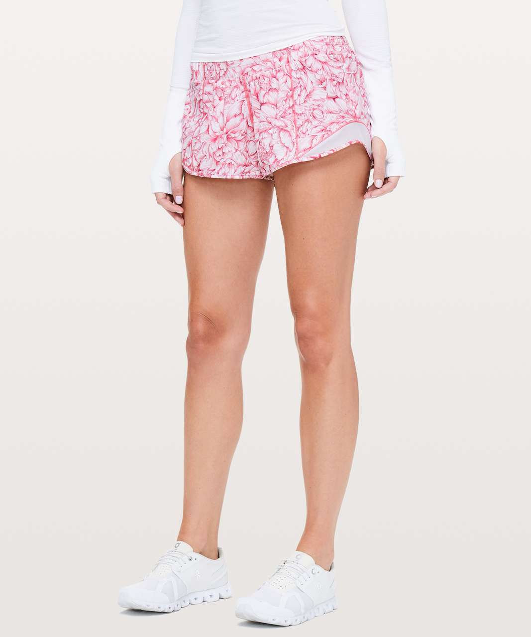 floral lululemon shorts