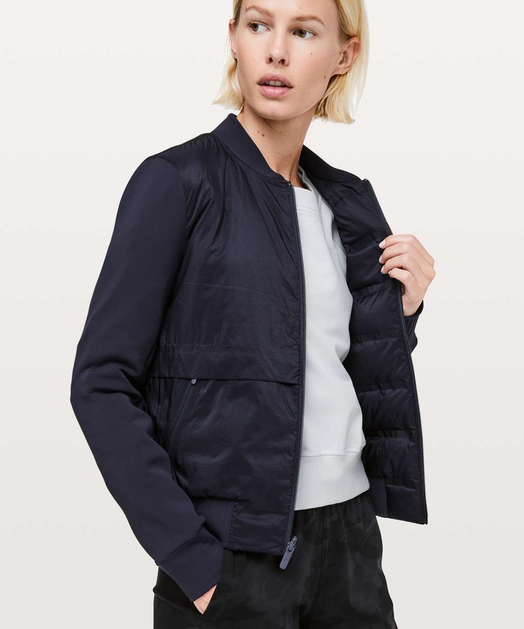 Lululemon Down & Around Bomber *Reversible - Midnight Navy