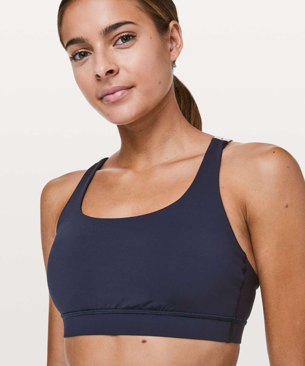 Authentic Lululemon Energy Sports Bra High Support B–DDD Cups true navy,  Women's Fashion, Activewear on Carousell