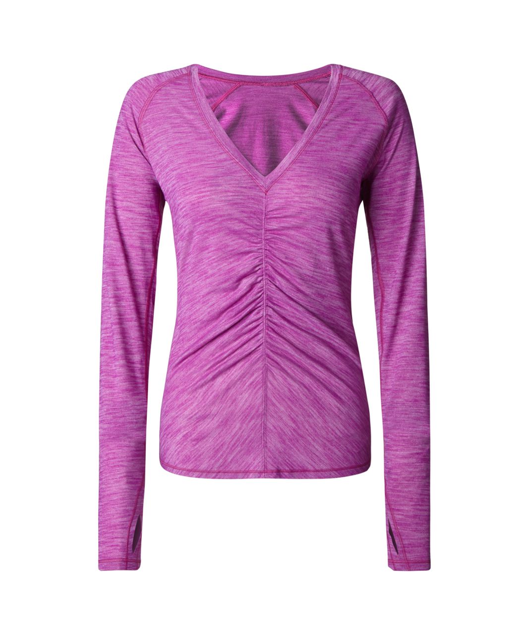 Lululemon Interval Long Sleeve - Heathered Ultra Violet