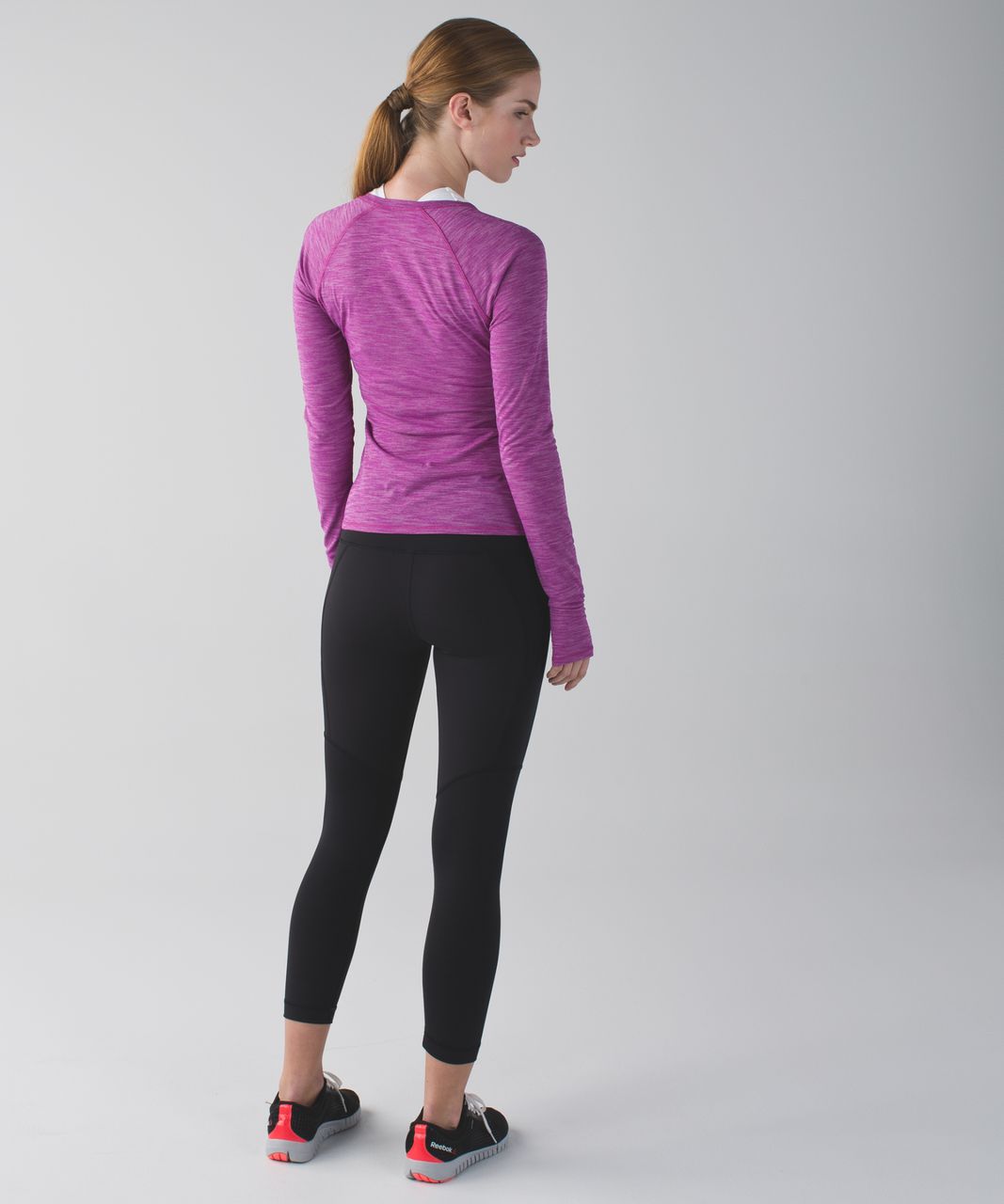 Lululemon Interval Long Sleeve - Heathered Ultra Violet