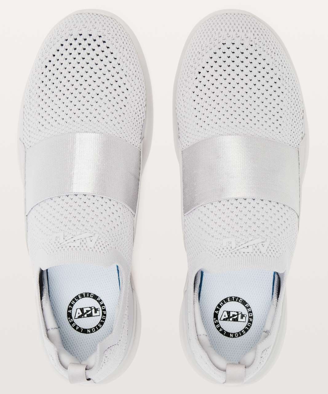 Lululemon Womens TechLoom Bliss Shoe - Cement / White - lulu fanatics