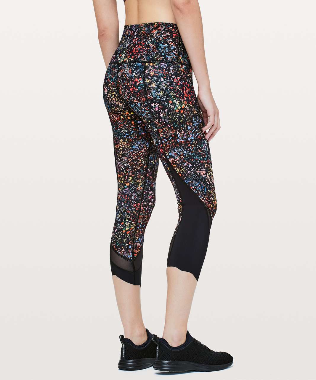 Lululemon Wunder Under Crop II (Special Edition) *Scallop 24 -  Flowerescent Multi - lulu fanatics