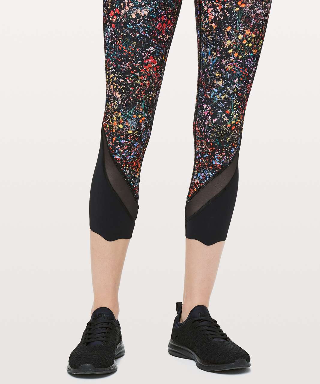 Lululemon Wunder Under Crop II (Special Edition) *Scallop 24" - Flowerescent Multi